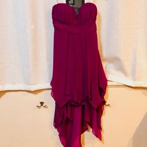 Sexy Strapless GB Chiffon Dress